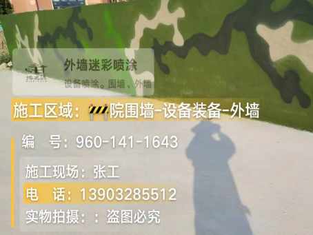 焦作 迷彩漆喷涂价格（按平方米计费）
